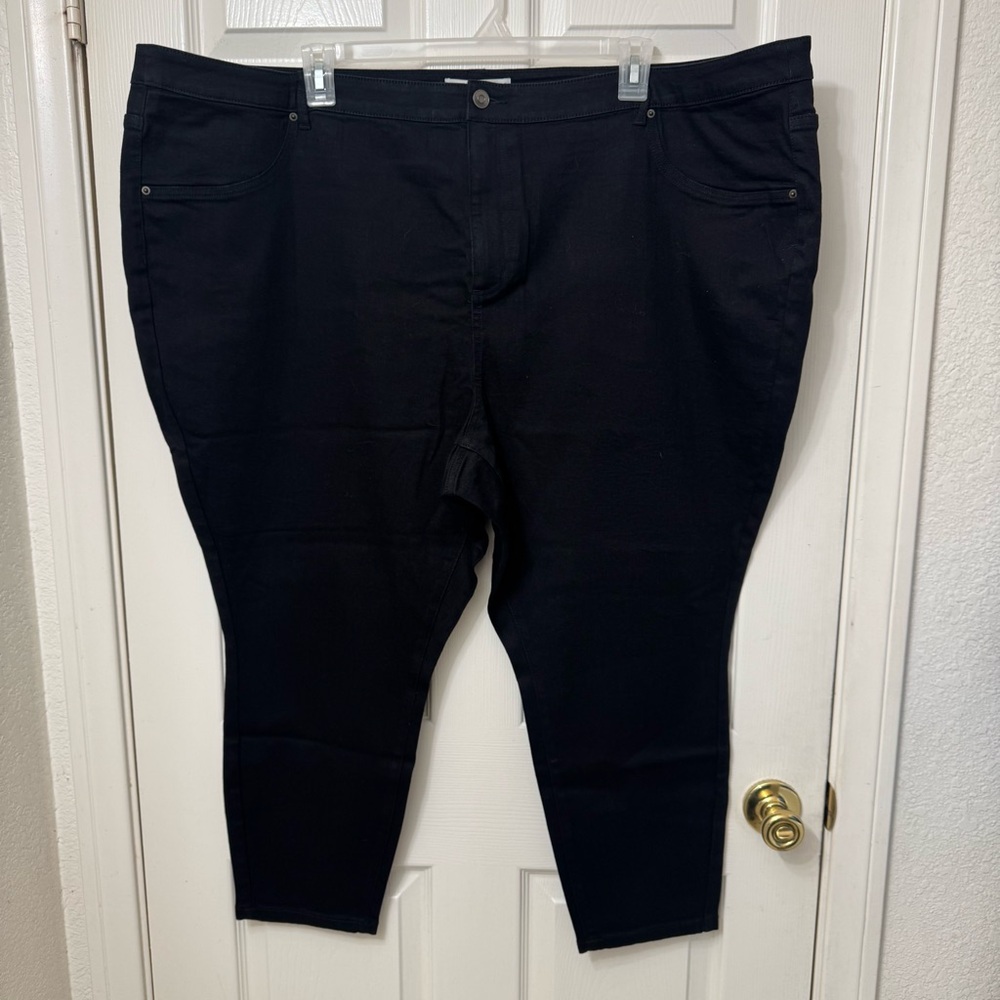 Girls With Curves Petite Black Jeans Plus Size 32WP High Waist Skinny NWT